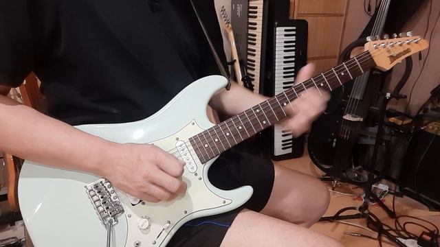 D Ionian Jam practice on Ibanez azes40 with boss rc-3 смотреть онлайн