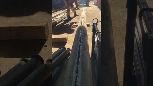 Резка трубы 219х6 газом. смотреть онлайн