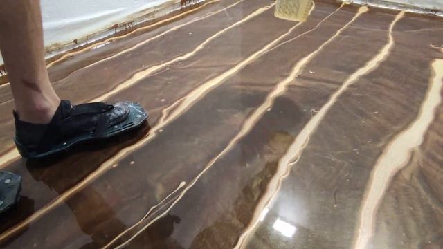 Эксклюзивые полы своими руками. Эпоксидная смола для пола. Набор №39. Простой способ нанесения. смотреть онлайн