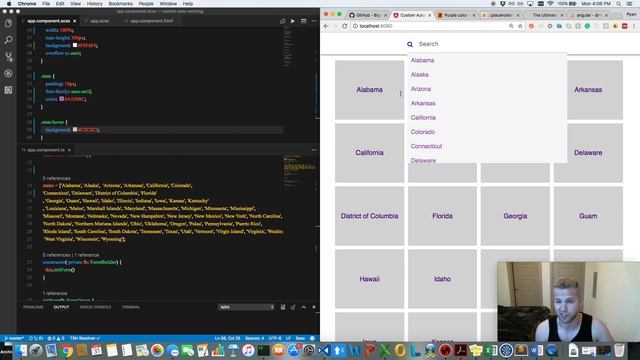 Custom Autocomplete with Angular смотреть онлайн