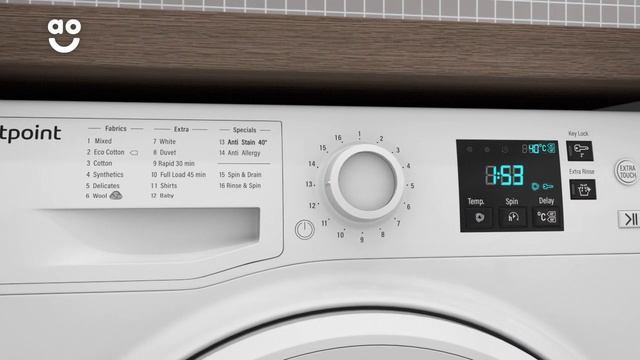 Hotpoint Washing Machine NSWM743UWUK Product Overview | ao.com смотреть онлайн