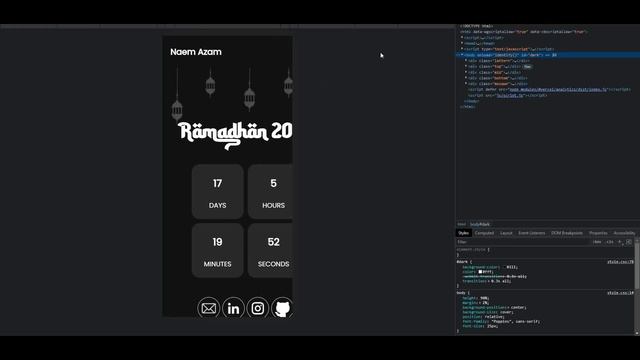 Responsive Ramadhan Countdown Timer with JavaScript || The Terminal Boy смотреть онлайн