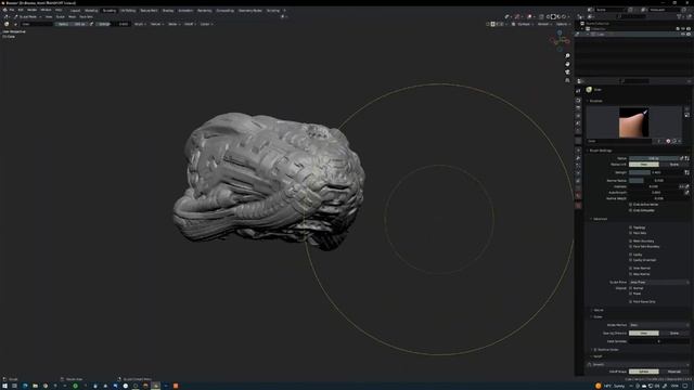 Hard Surface sculpting in Blender. смотреть онлайн