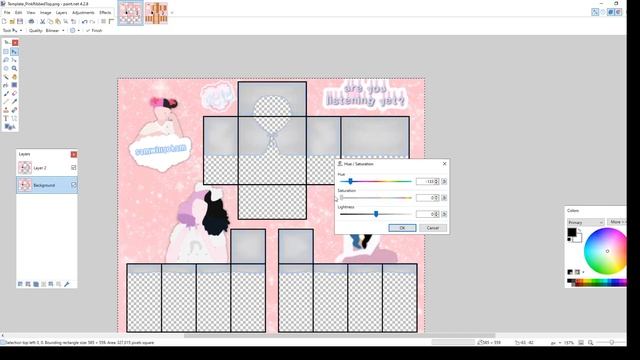 How to change the color of a design (in paint.net) | ROBLOX Designing смотреть онлайн