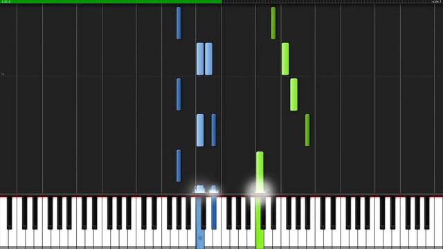 Undertale (His Theme) - Undertale Synthesia Piano Tutorial смотреть онлайн