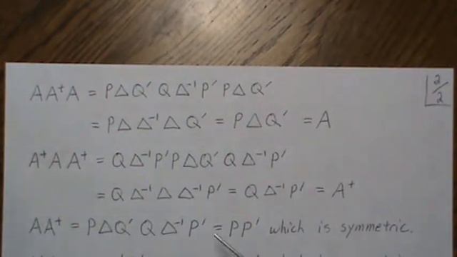 The Moore Penrose Pseudoinverse смотреть онлайн