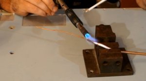 пайка медной трубки с капиллярной трубкой серебром stella 30