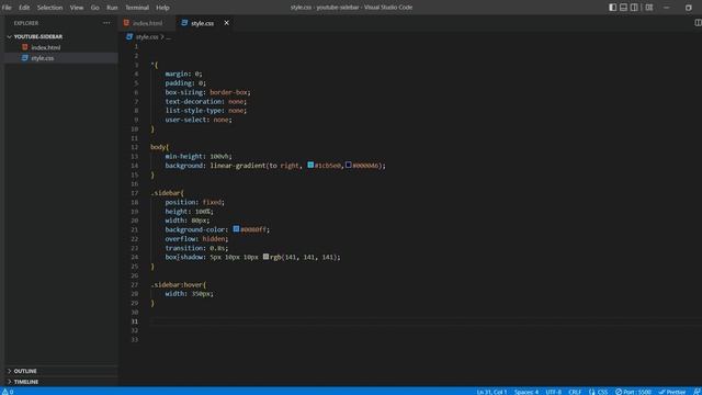 how to build sidebar menu with Html / Css смотреть онлайн