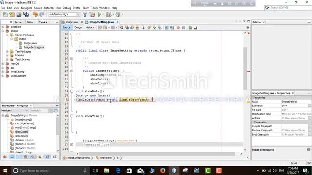 How to set Date & Time in a Java Jframe with Netbeans!!!!!! смотреть онлайн