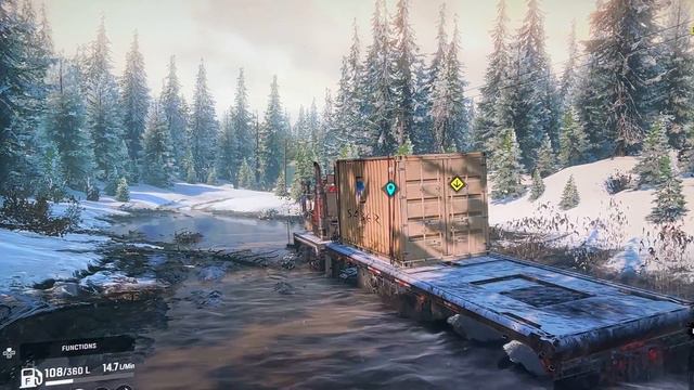Between mountains with WESTERN STAR 6900. snowrunner 🛞🛞 смотреть онлайн