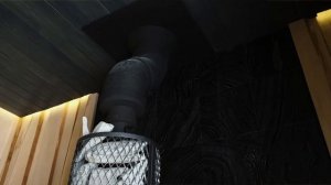 Атмосферная модульная баня с видом на лес! Печь Атмосфера L с новым порталом. Баня модуль