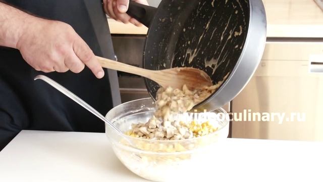 Салат из кукурузы с грибами - Рецепт Бабушки Эммы смотреть онлайн