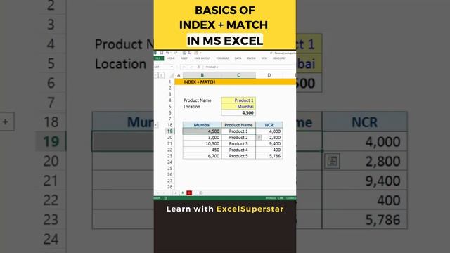 Index + Match formula in Excel смотреть онлайн