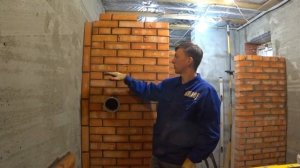 Кирпичный щиток для металлической банной печи