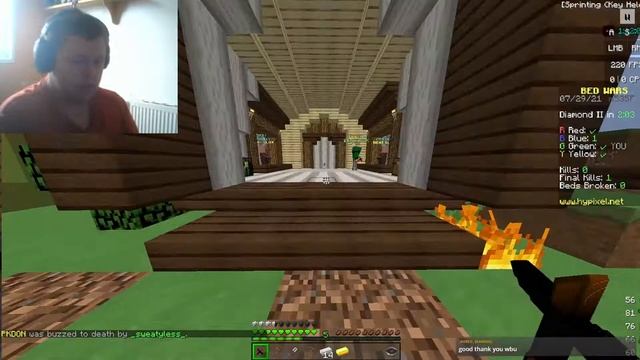 Minecraft Java Bedwars On Hypixel.net // Come Watch // Facecam // :) *Live* смотреть онлайн