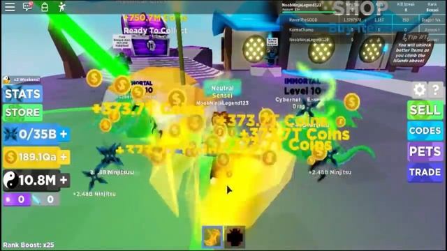 Noob With Best immortal Pets! Unlocked Eternity Hunter Rank in 2 Hours! - Ninja Legends (ROBLOX) смотреть онлайн