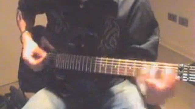 Playing Ibanez Gio GRG270 with 3 fingers смотреть онлайн