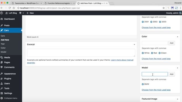 Что такое Taxonomy. Функция register_taxonomy() смотреть онлайн