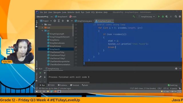 Java Programming Grade 12 - Friday Q3 Week 4 #ETUlayLevelUp смотреть онлайн