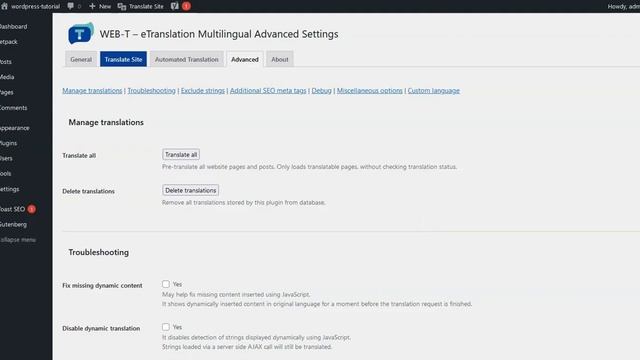 Pre-translate with WEB-T Wordpress & WooCommerce plugin смотреть онлайн