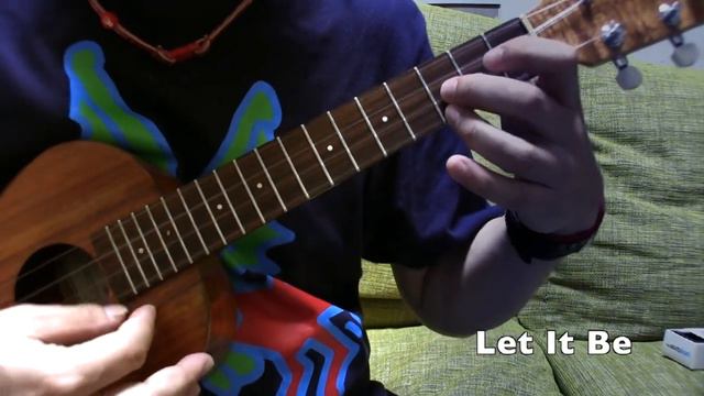 Let It Be - The Beatles cover on ukulele instruments смотреть онлайн