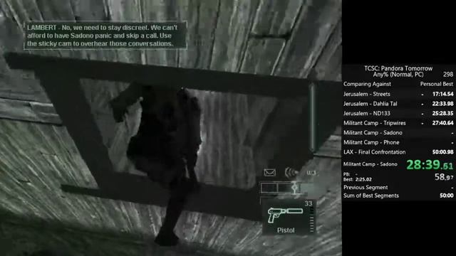 AGDQ 2020 Submission - Tom Clancy's Splinter Cell: Pandora Tomorrow Any% смотреть онлайн