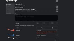 как поменять роблокс на русский язык и писать в чате в 2021