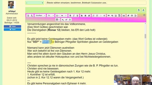 Älteste wählen einsetzen, bestimmen, Briefwahl Sukzession usw.. смотреть онлайн