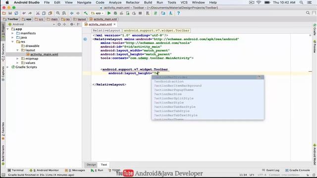 10. Create a Toolbar смотреть онлайн