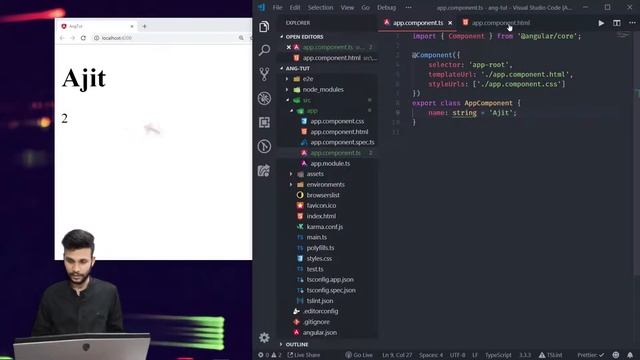 4. Interpolation - Data Binding | Angular In Depth (Hindi) смотреть онлайн