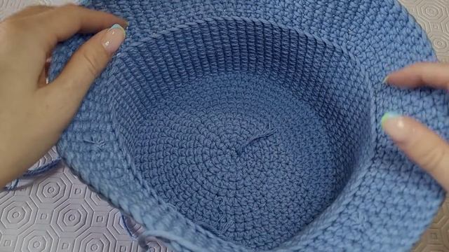 Панама вязаная крючком ♡ Очень стильная и красивая панамка ♡