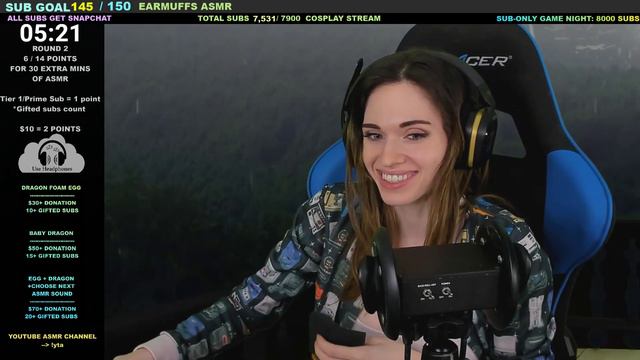 Hungry Storm Tummy Twitch.tv Clip [ASMR Amouranth] смотреть онлайн