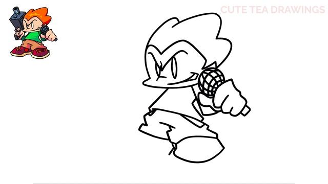 How To Draw Friday Night Funkin Pico | FNF | Easy Step By Step Drawing Tutorial смотреть онлайн