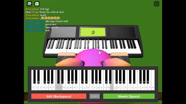 Roblox Piano Gaster Theme смотреть онлайн