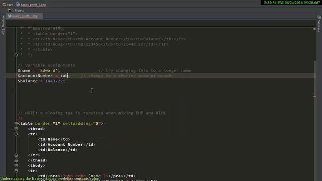 printf commands PHP Tutorial смотреть онлайн