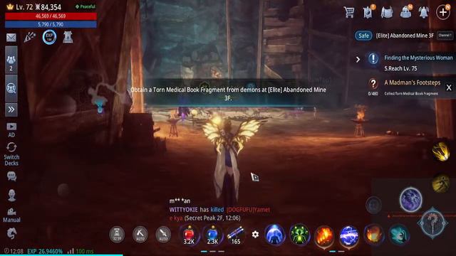 MIR4 Quest | A Madman's Footsteps Collect Torn Medical Book Fragment