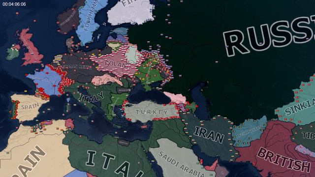 1930 - 1948 (1930 Mode) - HOI4 Timelapse смотреть онлайн