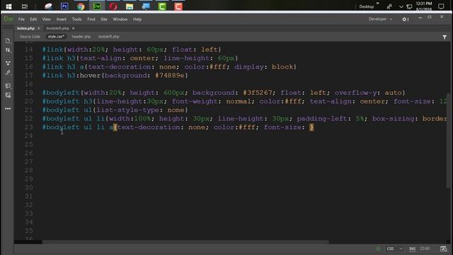 Responsive E Learning Website Development In PHP With PDO Part 5 Creating Admin Left Side Section смотреть онлайн