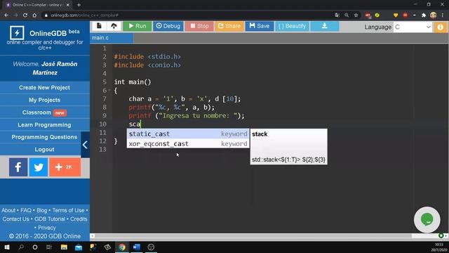 Tipo de dato char en C смотреть онлайн