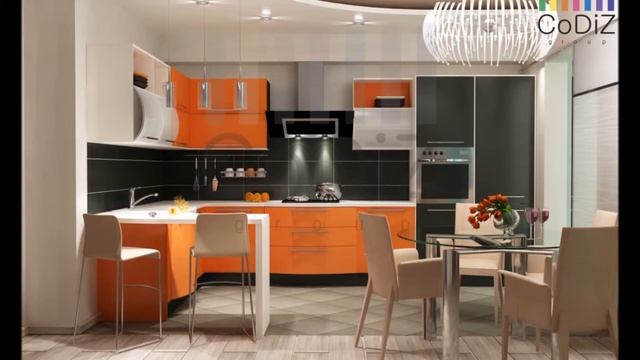 Дизайн - проект квартиры "Акцент - orange" смотреть онлайн