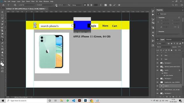 Online Shopping Website || Web Template design In Photoshop step by step || UI Design Tutorial смотреть онлайн