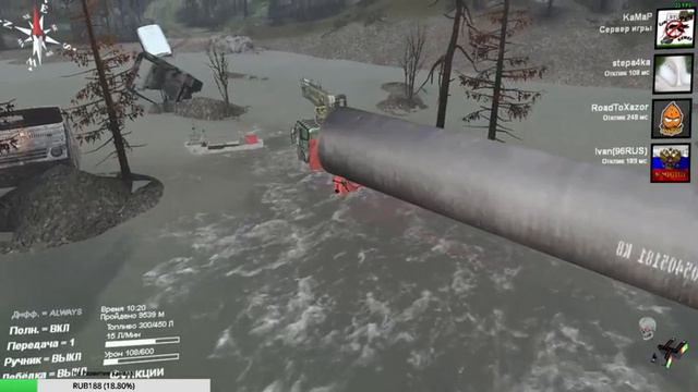 SpinTires  Карта «Пять островов» версия 1.0 Автор: Karabash74