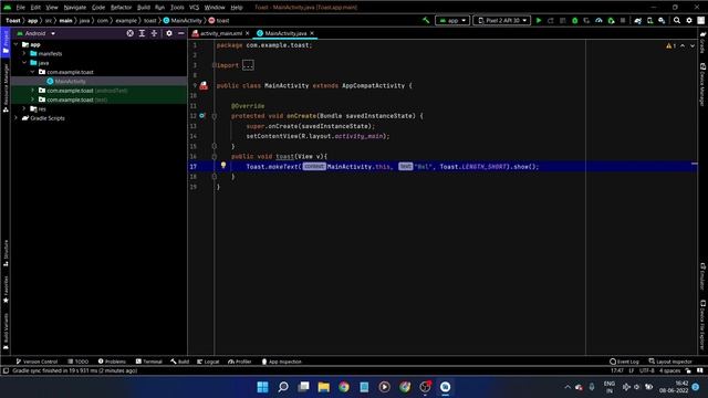 How To Create Toast Message In Android Studio | Create Toast In Android Studio | Toast In Android смотреть онлайн