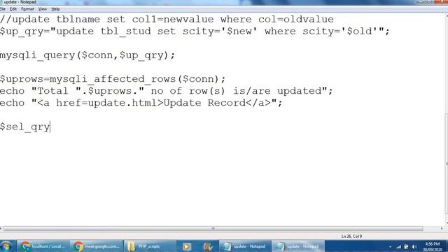PHP Mysql Connectivity | Update Query | Easy Example in Gujarati смотреть онлайн
