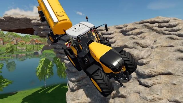 CUTTING GRASS WITH DEUTZ FAHR COLORED TRACTORS - Farming Simulator 2022 смотреть онлайн