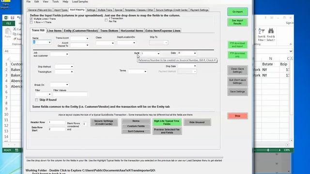 Importing csv, Excel, tab delimited files into QuickBooks Online using our TransImporterQO смотреть онлайн
