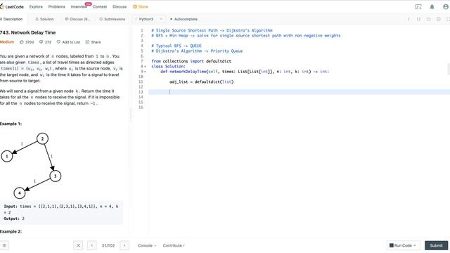 Network Delay Time | Dijkstra's Algorithm Python Solution смотреть онлайн