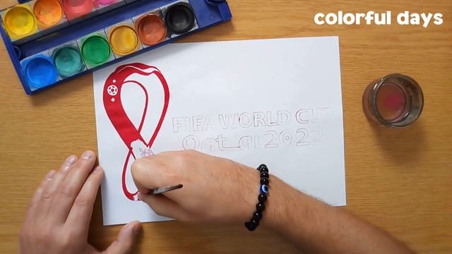 How to draw a FIFA WORLD CUP Qatar 2022 logo смотреть онлайн