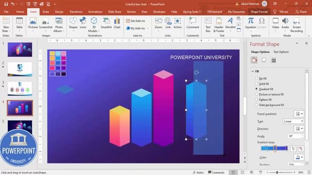 Create Animated Bar Chart Design Slide in PowerPoint | Tutorial 1011 | Free Template. смотреть онлайн