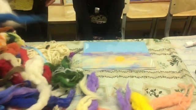Мастер-класс по живописи шерстью 
